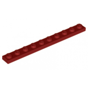 Plaat 1x10 Dark Red